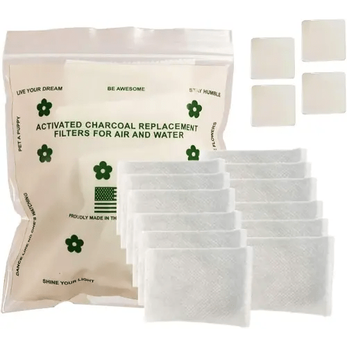 Green Piece® Pack of 12 +1 - Compatible with Diaper Genie - All Natural Baby Diaper Pail Deodorizer - Overstuffed - Activated Charcoal Air Purifier - * Made by Green Piece in the USA *