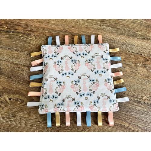 Mary Poppins Baby Taggy / Sensory Comforter / Blanket. Baby / Newborn Gift. Baby Shower Gift