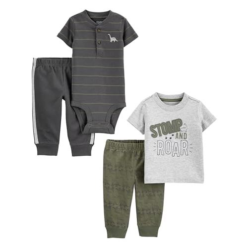 Simple Joys by Carter's Baby Boys' 4-Piece Bodysuit, Top, and Pant Set