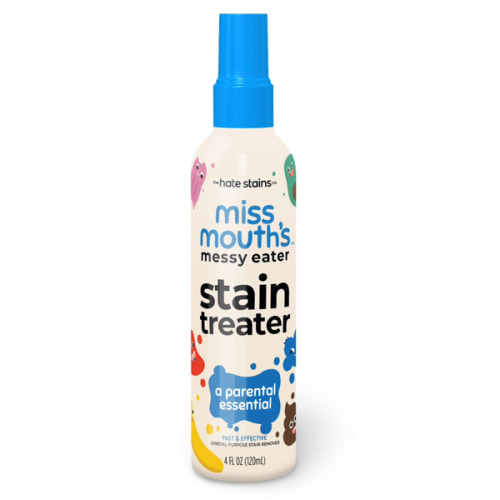 Miss Mouth's Messy Eater Stain Treater Spray - 4oz 2 Pack Stain Remover - Newborn & Baby Essentials - No Dry Cleaning Food, Grease, Coffee Off Laundry, Underwear, Fabric