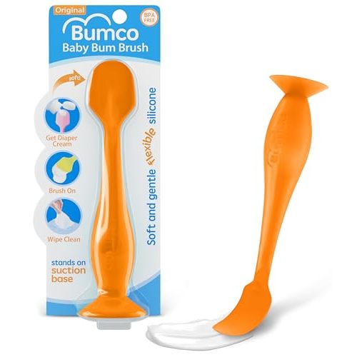 Bumco Diaper Cream Spatula - BPA-Free Diaper Bag Essentials, Soft Butt Spatula Baby, Mom-Invented Butt Paste Spatula, Bumco Diaper Cream Spatula, Flexible Diaper Cream Applicator, Bumco Baby Bum Brush