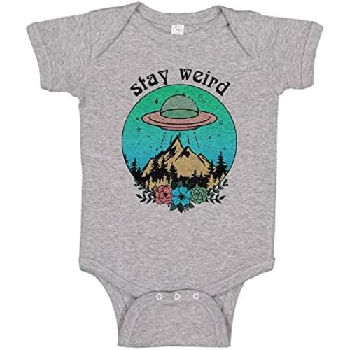 Stay Weird Alien UFO Baby Infant Bodysuit