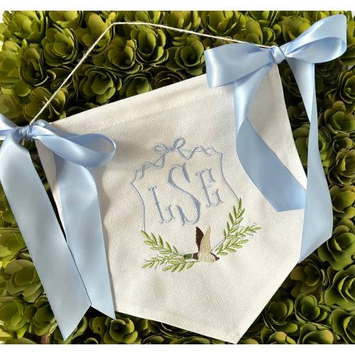 Custom Baby Banner, Welcome Banner, Hospital Door Sign, Baby Shower with BOWS