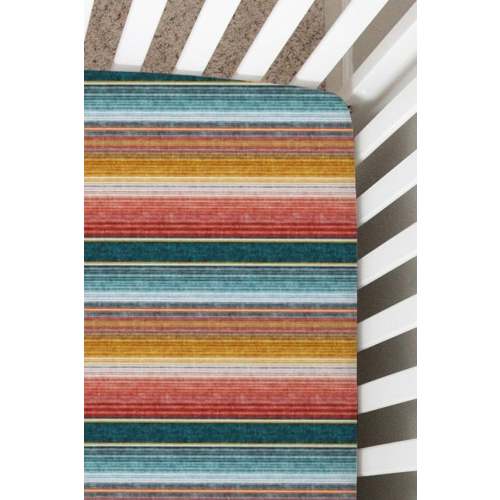 Serape Southwest Stripe Crib Sheet, Changing Pad Cover, Nursing Pillow Cover, Mini Crib Sheet, Bassinet Sheet, Baby Bedding, Nursery - Etsy