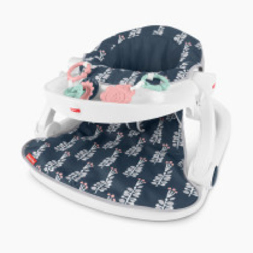 Fisher-Price Sit-Me-Up Floor Seat with Tray - Navy Garden