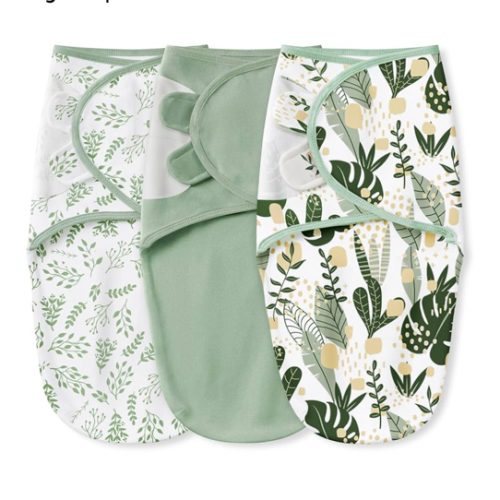 Yoofoss Baby Swaddles for Newborns 100% Organic Cotton, Adjustable Swaddle Sleep Sack 0-3 Months Newborn Swaddle Sack, Breathable Soft(Small)