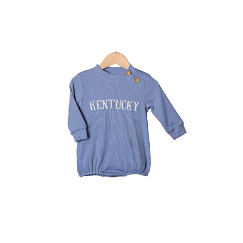 French Knot Kentucky Blue Knit Sweater Bubble