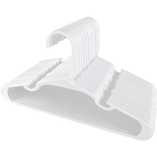 Utopia Home 40 Pack Kids Hangers - 11.5 Inch Plastic Baby Hangers for Closet - Childrens Hangers for Clothes & Infant Hangers for Closet - Ideal for Everyday Standard Use (White)