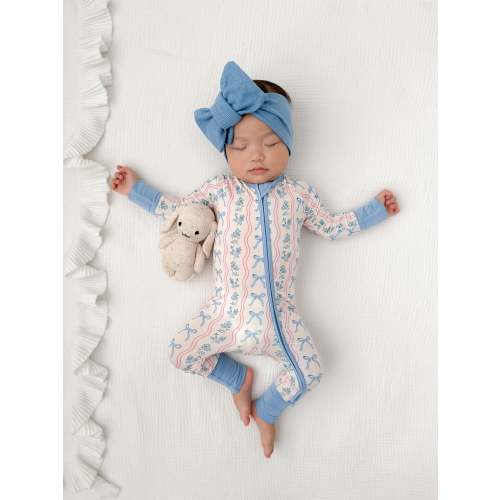 Amelia Bow Zipper Romper