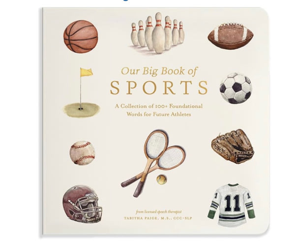 Our Big Book of Sports: A Collection of 100+ Foundational Words for Future Athletes (Tabitha Paige Children's Book Series)