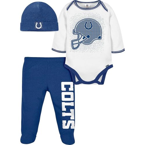 Gerber Unisex Baby NFL Team Footed Pant and Bodysuit Gift Set
