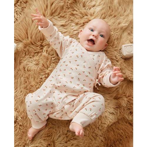 Baby Pointelle Crossover Romper | Hanna Andersson