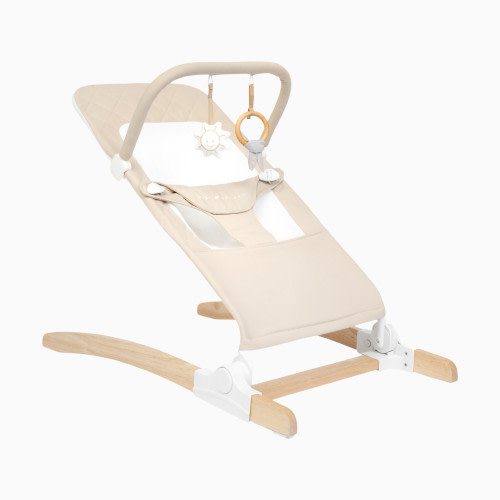 Baby Delight Heirloom Aspen Organic Wooden Bouncer - Organic Oat