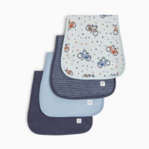 Tiny Kind Burp Cloths (4 Pack) - Bicycle