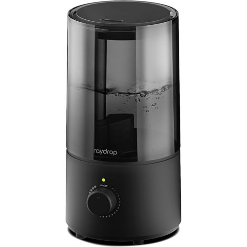 Humidifiers for Bedroom, raydrop Cool Mist Humidifiers for Babies, 1.0L Quiet Ultrasonic Humidifier, Space-Saving, Filterless, Auto Shut Off - (0.26 Gallon, US 110V)