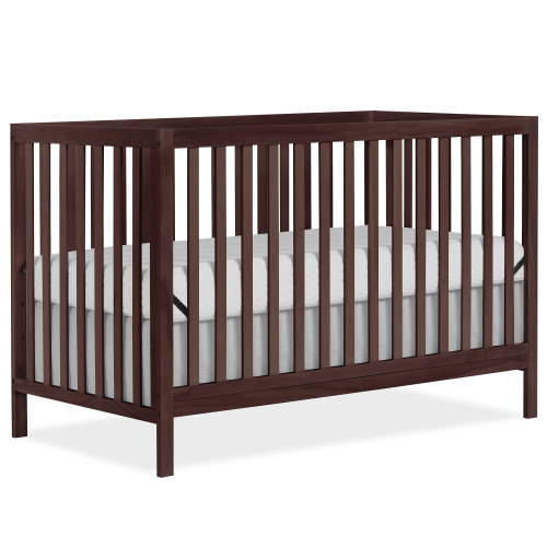 Dream On Me Synergy MOD 5-in-1 Convertible Crib, Converts from Baby Crib to Toddler Bed, Day Bed, Kids Bed and Full Size Bed, Three Adjustable Mattress Height Positions, Espresso