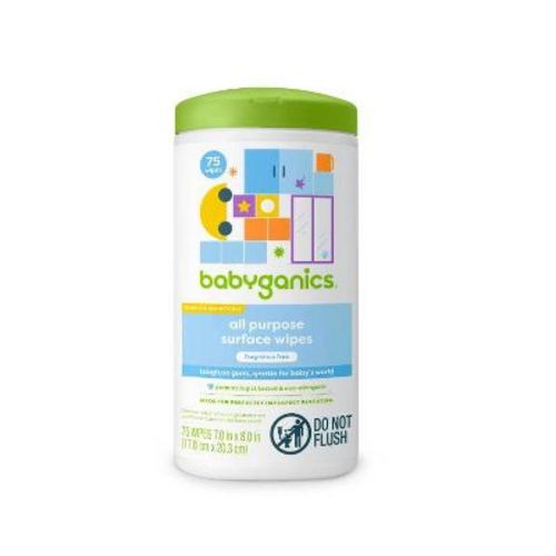 Babyganics All Purpose Surface Wipes - 75ct