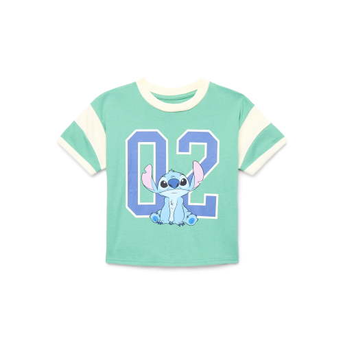 Lilo & Stitch Girls Short Sleeve Graphic T-Shirt, Sizes 4-16