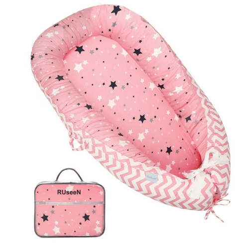 Boys and Girls Lounger for Cover - Pink Boys and Girls Lounger Breathable & Portable Lounger - Adjustable Cotton Soft Girls Floor Seat for Travel, Pink