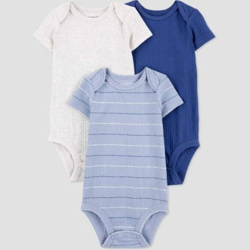 Carter's Just One You® Baby Boys' 3pk Bodysuit - Blue/Gray Newborn