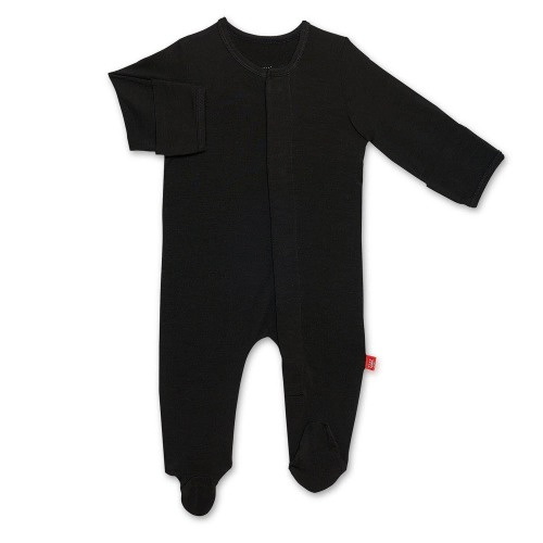 onyx jet black solid modal magnetic parent favorite footie