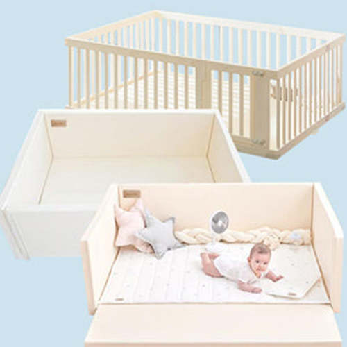 GGUMBI Clean Bumper Bed Lucky Star Extra Large + High Guard Baby Room (10pcs) - Set (Preorder)