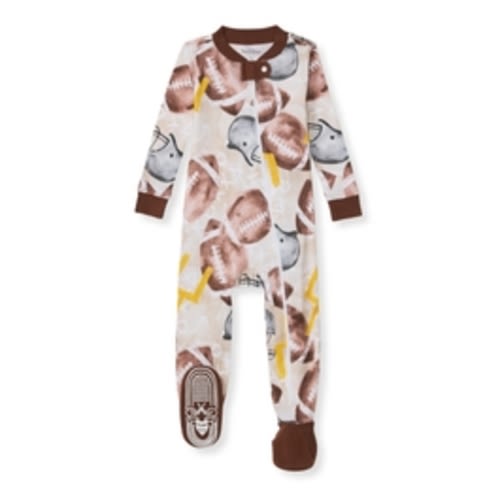 Football Season Organic Baby Sleeper: 9-12M