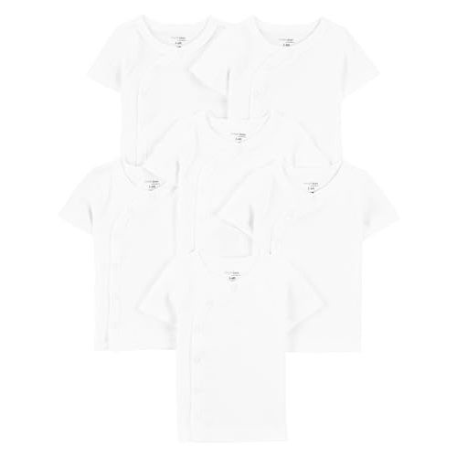 Simple Joys by Carter's Baby Boys' 6-Pack Side-snap Short-Sleeve Shirt