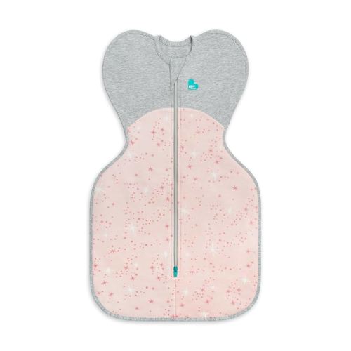 Love To Dream Swaddle, Baby Sleeping Bag, Swaddle UP Self-Soothing Swaddles for Newborns, Get Longer Sleep, Snug Fit Helps Calm Startle Reflex, Suitable for All Year Round 18-24°C, 3.5-6kg, Pink