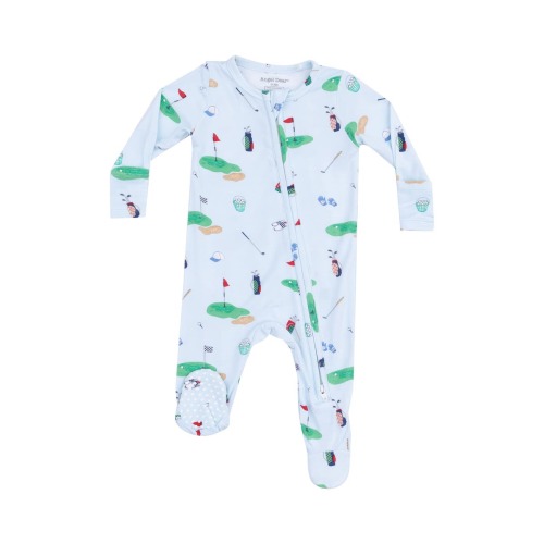 Golf Print Footie, Newborn