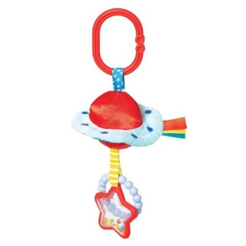 Manhattan Toy Ufo Clip-on Baby Travel Toy With Rattles And Teethers