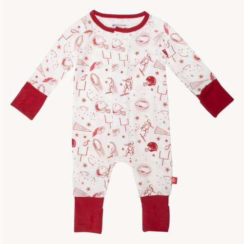 white game day modal magnetic convertible grow with me coverall – Magnetic Me