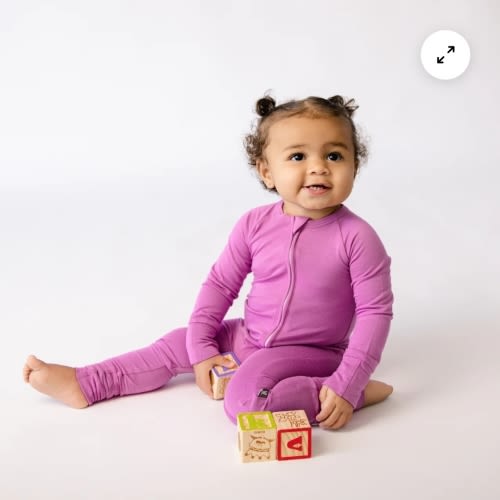 Bumbunny Baby | Convertible Footed Romper in Very Berry