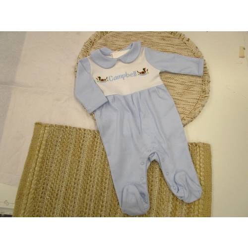 Baby Boy Coming Home outfit-Monogrammed footie romper-Mallard DucK-personalized baby gift