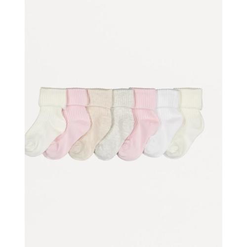 7 Pack Ribbed Socks