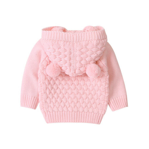 Bagilaanoe Newborn Baby Girl Boy Knit Cardigan Long Sleeve Hooded Sweater Knitwear Coat 3M 6M 12M 18M 24M Infant Fall Casual Tops Outwear