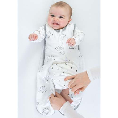 Muslin Non-Weighted zzZipMe Sack - Ahoy!, Pastel Blue – SwaddleDesigns