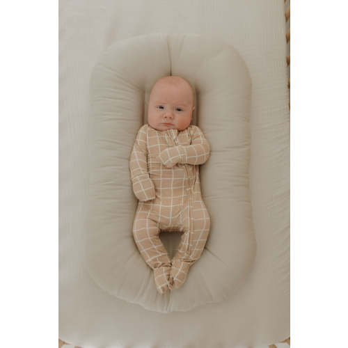 Bamboo Zip Pajamas | Grid