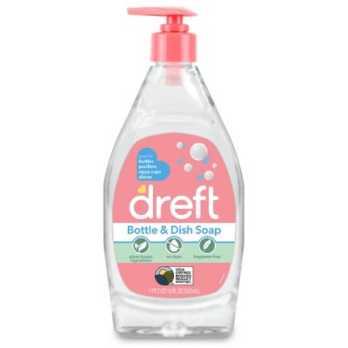 Dreft Bottle & Dish Soap Cleaner - 18 fl oz