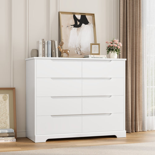 Ebern Designs 8 Drawers 41.3" W Dresser & Reviews | Wayfair