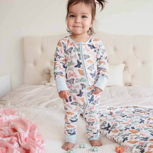Bentley's Butterfly Convertible Zip Romper*