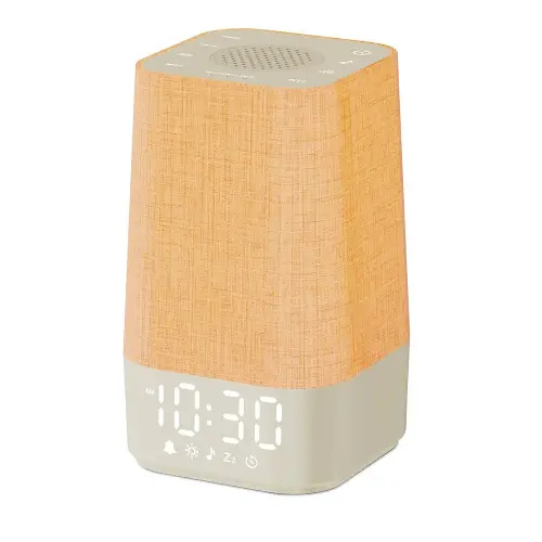 White Noise Sound Machine: 30 Soothing Sounds, Sunrise Alarm Clock for Adults Gentle Wake Up, Adjustable Volume & Night Light, Timer - Easy to Sleep, Relax, Focus