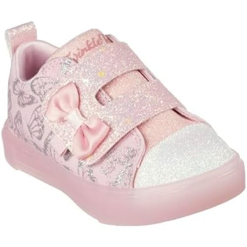 Skechers Girl's Twinkle Sparks Ice-Heather – Light-Up Sneakers, Cushioned Comfort, Flexible Sole