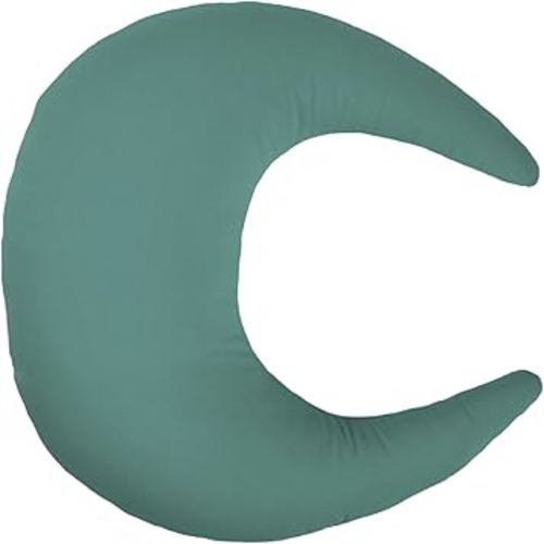 snuggle me Organic Nursing Pillow | Bottle & Breastfeeding Pillow with Organic Cotton Cover & Fiberfill, Machine Washable Feeding Pillow, Newborn Essentials Must Haves (Moss)