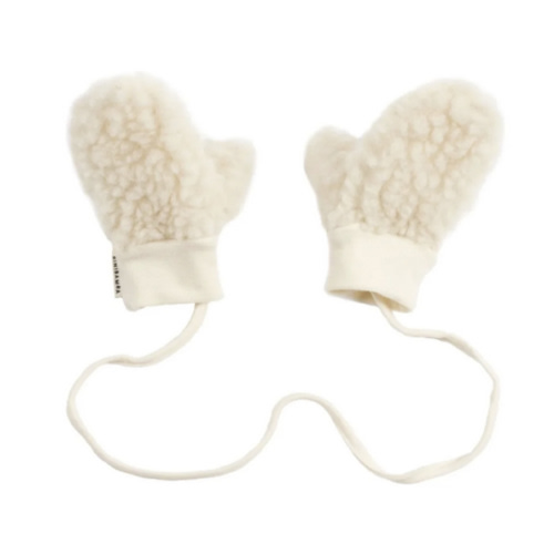 BINIBAMBA Milk Merino Wool Baby Mittens