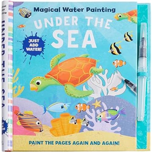 Magical Water Painting: Under the Sea: (Art Activity Book, Books for Family Travel, Kids' Coloring Books, Magic Color and Fade) (iSeek)