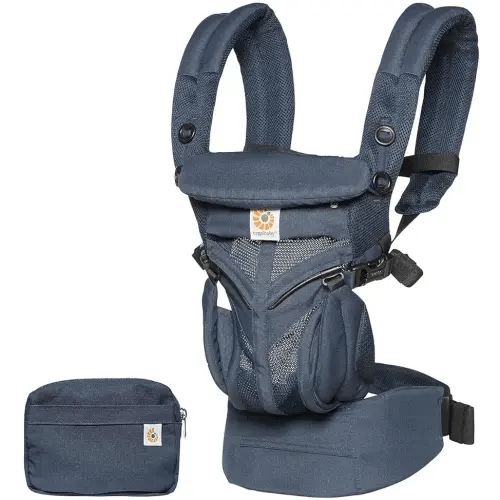 Ergobaby Omni 360 All-Position Baby Carrier for Newborn to Toddler with Lumbar Support & Cool Air Mesh (7-45 Lb), Midnight Blue