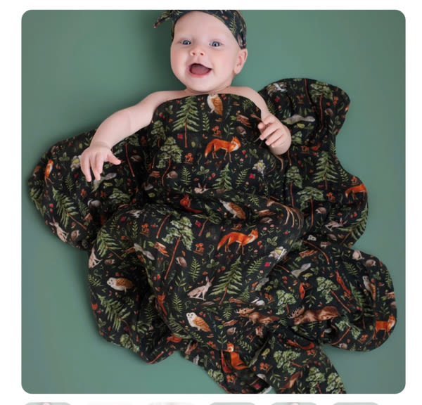 Wood You Be my Friend Breathable and Cozy Bamboo cotton Muslin Swaddle – Jammie Session