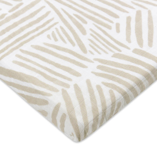 Babyletto All-Stages Bassinet Sheet in GOTS Certified Organic Muslin Cotton