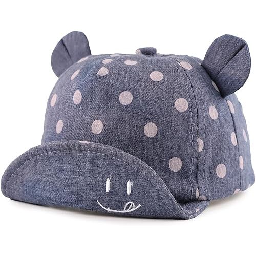 Peecabe Baby Baseball Cap Toddler Infant Boys Girls Sun Hat Breathable Cute Hats for Spring Summer 6M-3T